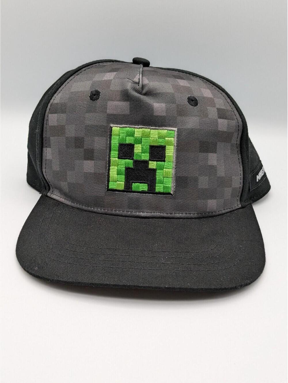 Minecraft Creeper Snap Back Trucker Hat, Youth OS, NWOT